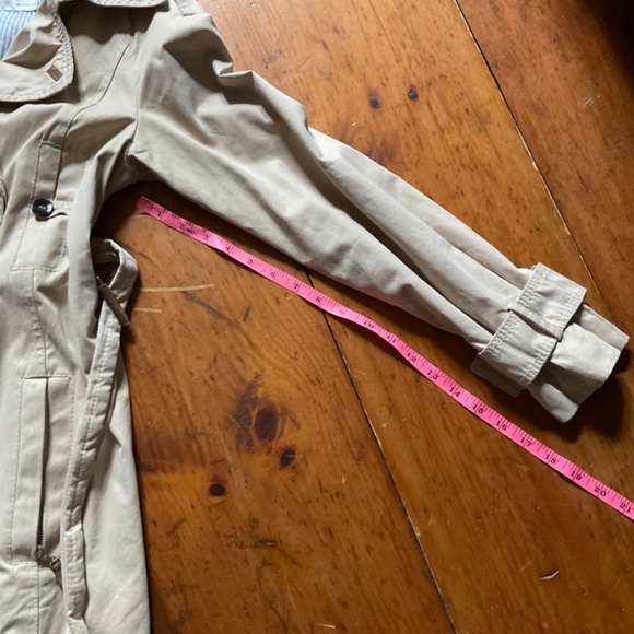 Zara Trench Coat Tan with suede accents size Small - Picture 16 of 16